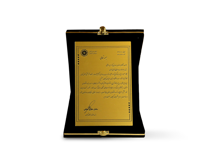 صنایع غذایی نادی به پاس کارآفرینی، نوآوری و تلاش، از سوی اتاق بازرگانی گیلان مورد تقدیر قرار گرفت